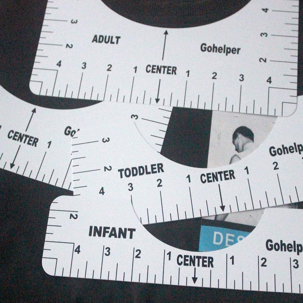 adult t shirt ruler